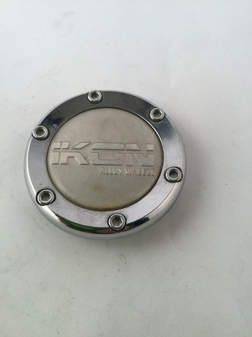 Ikon Aftermarket Wheel Center Cap Chrome Silver C-004 2.5" Diameter IK4
