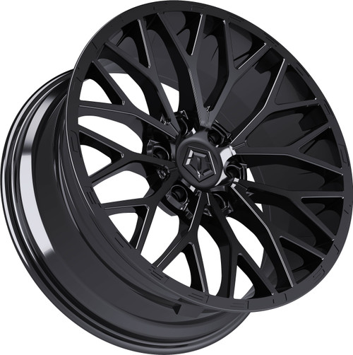 26" TIS 566B Gloss Black 26x12 Wheel 8x170 -44mm Lifted For Ford F250 F350 Rim