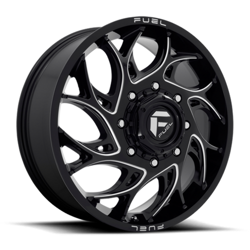 Fuel 1PC D741 Runner 20x8.25 8x200 Gloss Black Milled Front Wheel 20" 105mm Rim