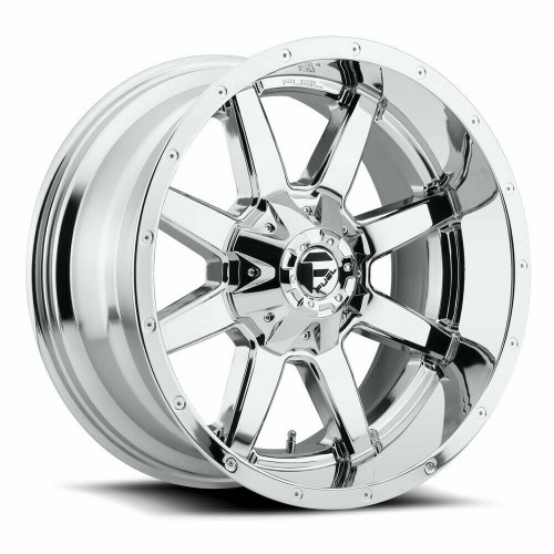 22" Fuel 1PC D536 Maverick 22x10 6x135 6x5.5 Chrome Plated Wheel 10mm Truck Rim