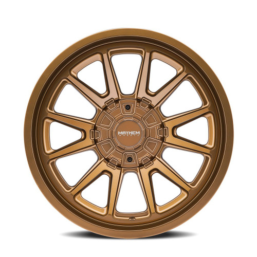 18" Mayhem Intrepid Satin Bronze 18x9 Wheel 8x6.5 For Chevy GMC Ram Rim -12mm