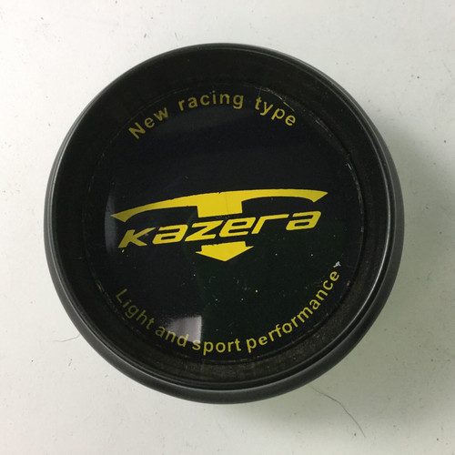 Kazera Satin Black Gold KZ64 Snap In Center Cap 2-5/8"