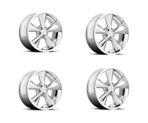 Set 4 15" Boyd Coddington BC1P Junkyard Dog 15x6 Wheels 5x4.5 -6mm Rims