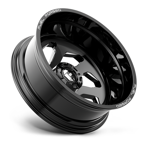 Fuel Mono DD39 FF39D 22x8.25 8x200 Gloss Black Milled Wheel 22" -202mm Rim
