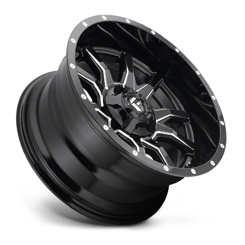 Fuel 1PC D627 Vandal 20x9 5x5.5 5x150 Gloss Black Milled Wheel 20" 20mm Rim