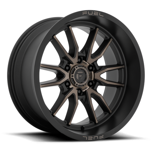 18" Fuel 1PC D762 Clash 18x9 6x120 Matte Black Double Dark Tint Wheel 1mm Rim