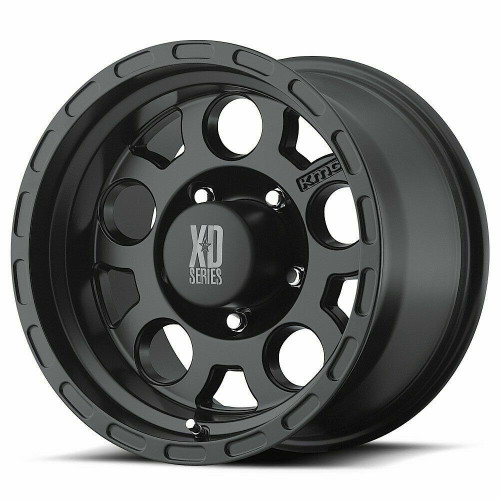 KMC KM522 Enduro 15x7 5x4.5 Matte Black Wheel 15" -6mm Rim