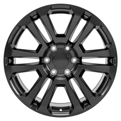 20" OE Wheels CV99 Satin Black 20x9 Wheel 6x5.5 Rim 31mm For Chevy GMC