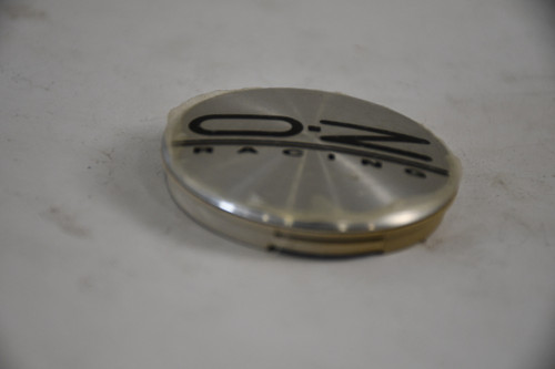OZ Cap Silver / Black logo Center Cap Hub Cap M582CE 2.175"