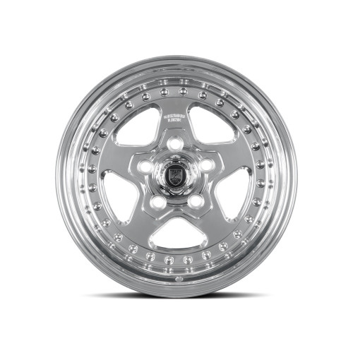 15" Center Line Telstar 2.0 Polish Center Polished Lip 15x7 Wheel 5x4.5 -06mm