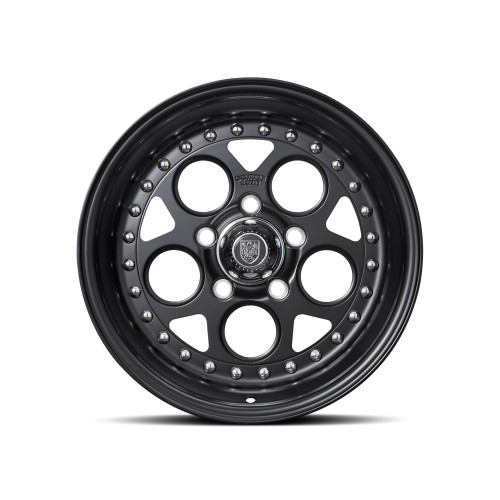 15" Center Line Rev 2.0 Satin Black Center Satin Black Lip 15x8 5x4.75 00mm Rim