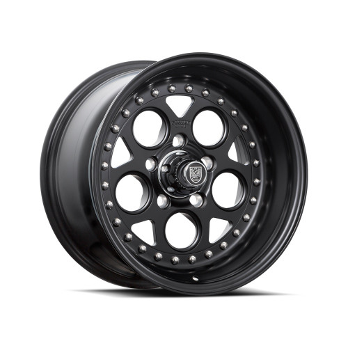 15" Center Line Rev 2.0 Satin Black Center Satin Black Lip 15x7 5x4.75 -06mm Rim