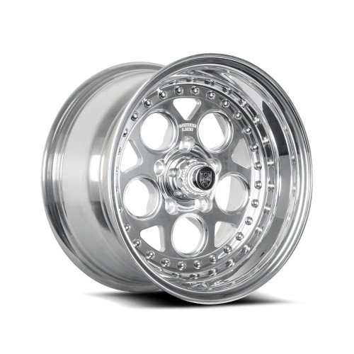 15" Center Line Rev 2.0 Polish Center Polished Lip 15x7 Wheel 5x4.75 -06mm Rim