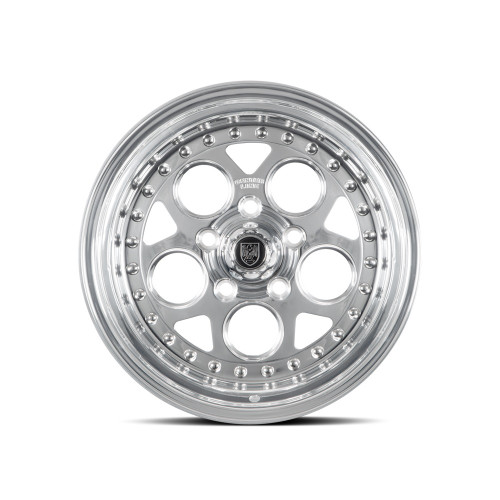 15" Center Line Rev 2.0 Polish Center Polished Lip 15x7 Wheel 5x4.5 -06mm Rim