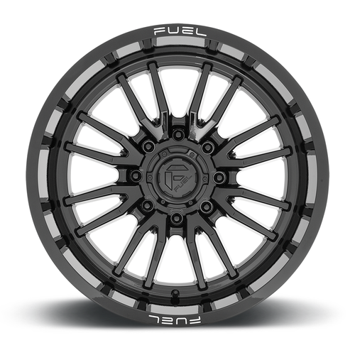 22" Fuel D760 Clash 22x12 8x6.5 -44mm Gloss Black Wheel For Chevy GMC Ram Ford