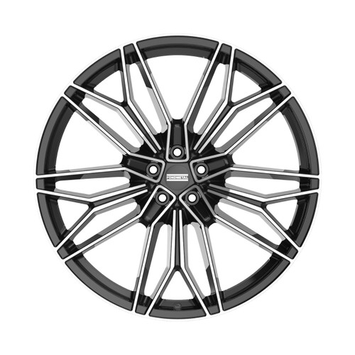 23" Fondmetal STC-23 Gloss Black Machined 23x11.5 Wheel 5x112 38mm Rim