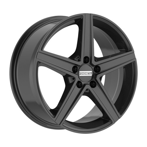 18" Fondmetal Ioke Gloss Black 18x8 Wheel 5x112 38mm Rim