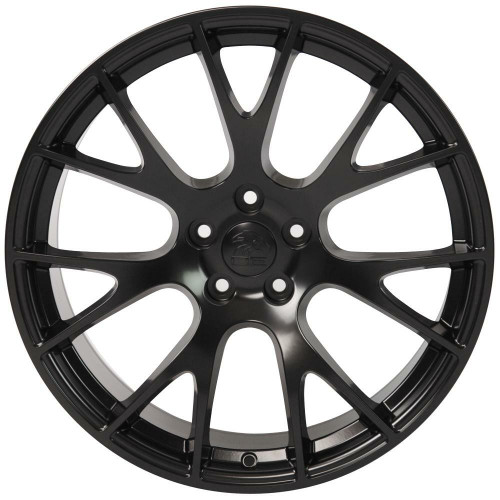 20" OE Wheels DG15 Satin Black 20x10 Wheel 5x115 18mm Replica Dodge Chrysler Rim