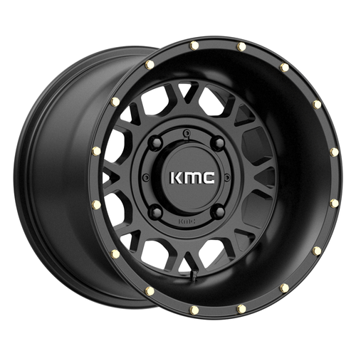 KMC Powersports KS135 Grenade 14x7 4x137 Satin Black Wheel 14" 38mm Rim