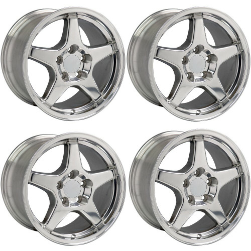 Set 4 17" OE Wheels CV01 Polished 17x11 Wheels 5x4.75 50mm Replica Rims