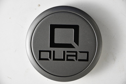 Quad Wheels Gray on Gray Center Cap Hub Cap 2345K075(FB) 3" Diameter