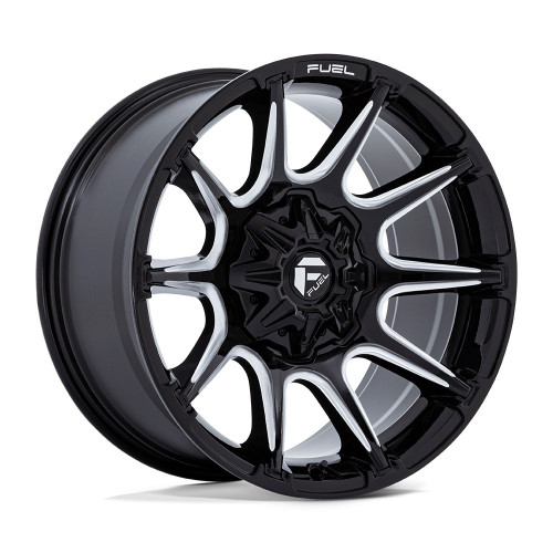 Set 4 20" Fuel FC880 Super C Gloss Black Milled 20x10 Wheels 8x180 -18mm Rims