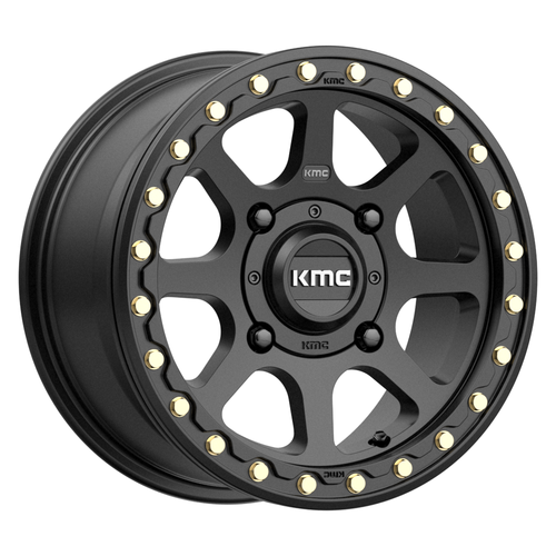 KMC Powersports Ks234 Addict 2 Beadlock 14x7 4x137 Satin Black Wheel 14" 38mm