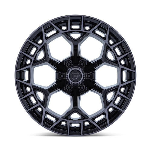 22" Fuel FC873 Charger Gloss Black Brushed Face Dark Tint 22x12 6x135 -44mm Rim