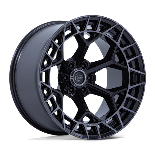 22" Fuel FC873 Charger Gloss Black Brushed Face Dark Tint 22x10 6x5.5 -18mm Rim