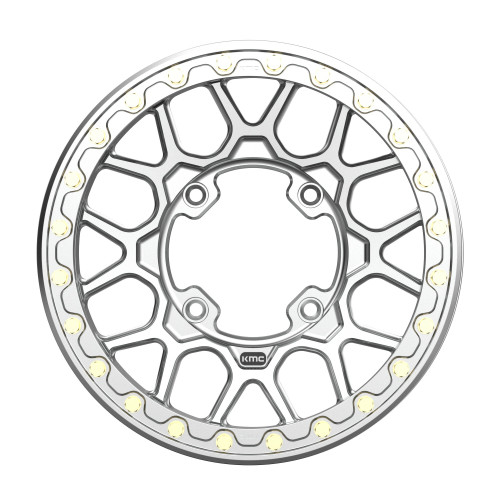 KMC Powersports Ks435 Grenade Beadlock Forged 15x6 4x137 Machined Wheel 15" 38
