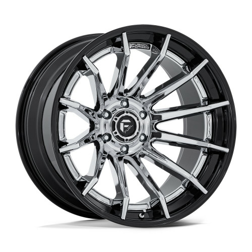 20" Fuel 1PC FC403 Burn Chrome Gloss Black Lip 20x9 Wheel 6x135 1mm Truck Rim