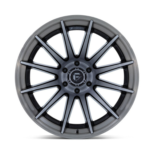 20" Fuel FC403 Burn Gloss Black Brushed Gray Tint Face & Lip 20x9 6x135 1mm Rim