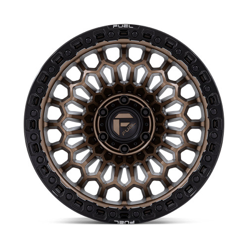 20" Fuel FC870 Sinister Matte Bronze Matte Black Lip 20x10 Wheel 6x135 -18mm Rim