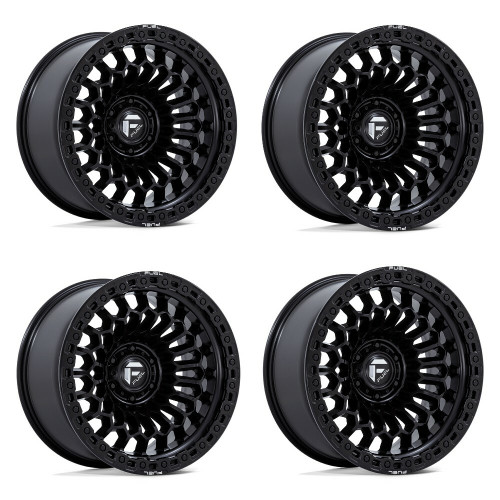 Set 4 20" Fuel 1PC FC870 Sinister Matte Black 20x10 Wheels 6x5.5 -18mm Rims