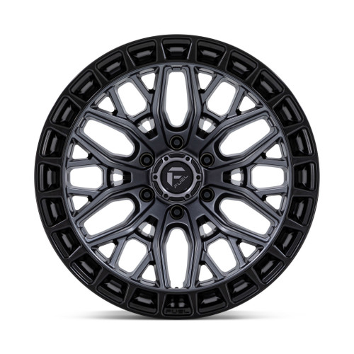 22" Fuel FC869 Sigma Matte Gunmetal Matte Black Lip 22x9.5 Wheel 6x5.5 18mm Rim