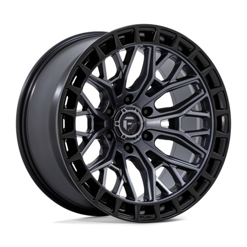 22" Fuel FC869 Sigma Matte Gunmetal Matte Black Lip 22x9.5 Wheel 6x135 18mm Rim