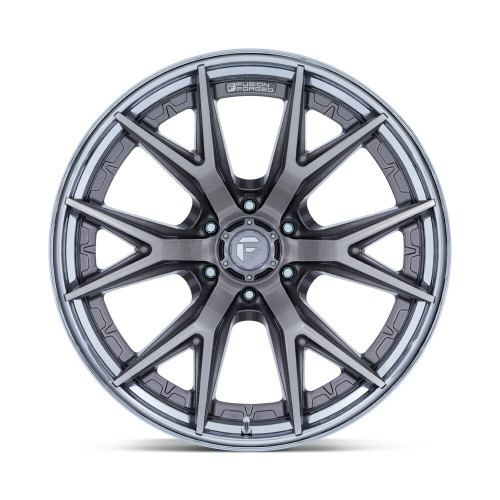 22" Fuel 1PC FC402 Catalyst Platinum Chrome Lip 22x10 Wheel 8x170 -18mm Rim