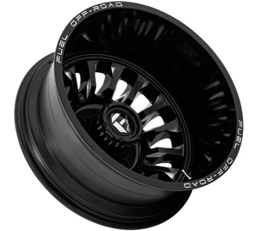 20" Fuel 1PC D868 Arc Dually Gloss Black Milled 20x8.25 Wheel 8x210 -201mm Rim