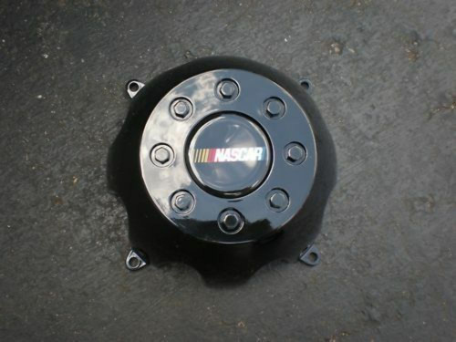 Aftermarket Nascar Gloss Black Wheel Center Cap C-614-7 6.5" Diameter Aftermarket Nascar Gloss Black Wheel Center Cap C-614-7 6.5" Diameter