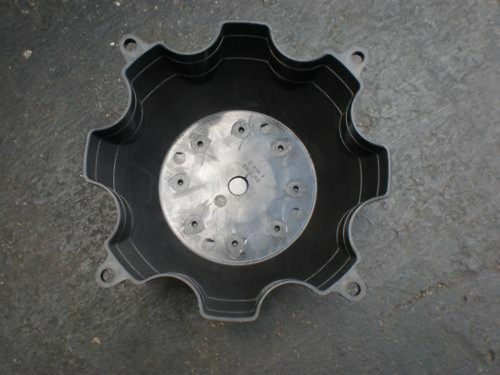Aftermarket Nascar Gloss Black Wheel Center Cap C-614-7 6.5" Diameter
