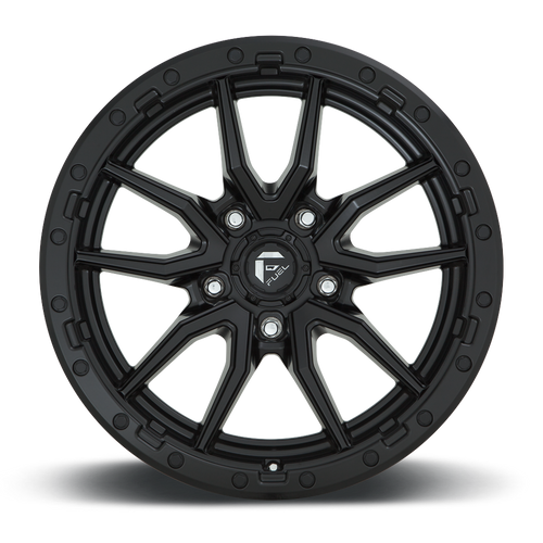 17" Fuel D679 Rebel 17x9 5x5 Matte Black Wheel -12mm Offroad For Jeep Truck Rim