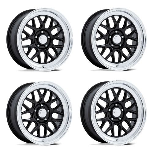 Set 4 20" American Racing VN516 G-Force Black Diamond Cut Lip 20x10 5x4.75 6mm