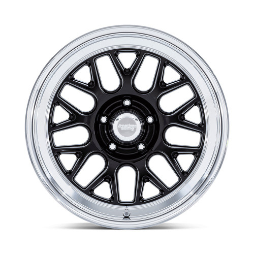 18" American Racing Vintage VN516 G-Force Black Diamond Cut Lip 18x9 5x4.75 6mm