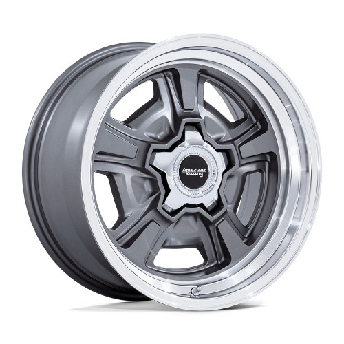 Set 4 20" American Racing VVN517 Marauder Anthracite Diamond Lip 20x8.5 5x4.75 6mm