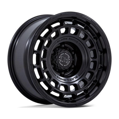 Set 4 17" Black Rhino Hard Alloys BR024 AWOL 17x8.5 6x5.5 10mm Matte Black Rims
