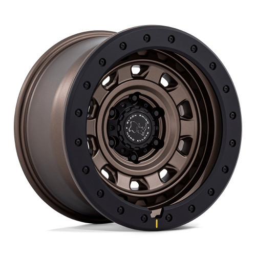 Set 4 17" Black Rhino BR023 Xplorer Burnt Bronze Black Lip 17x9 6x5.5 -12mm Rims