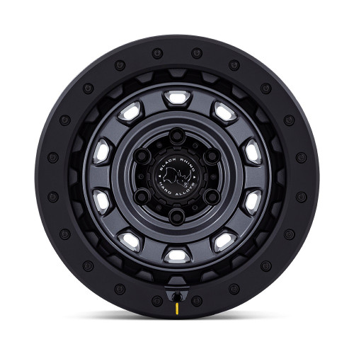 17" Black Rhino BR023 Xplorer Matte Gunmetal Black Lip 17x9 6x5.5 -12mm Wheel