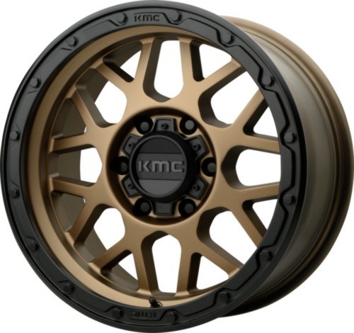 KMC KM535 Grenade Off-Road 17x9 6x135 Matte Bronze Matte Black Wheel 17" -12mm