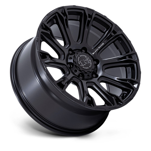 17" Black Rhino Hard Alloys BR020 Diamondback Matte Black 17x8.5 6x120 25mm Rim