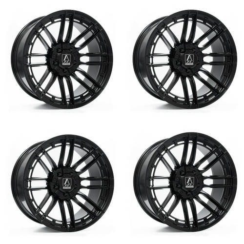 Set 4 20" Axe Wheels Thanos Satin Black 20x10 6x135 6x5.5 -10mm Lifted Rims